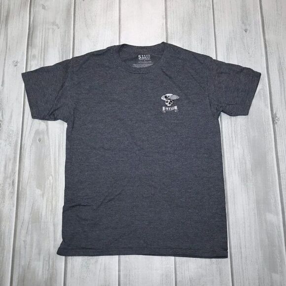 5.11 Tactical Other - 5.11 Tactical Premium Mobility Patriot T-Shirt - CHARCOAL HEATHER - M